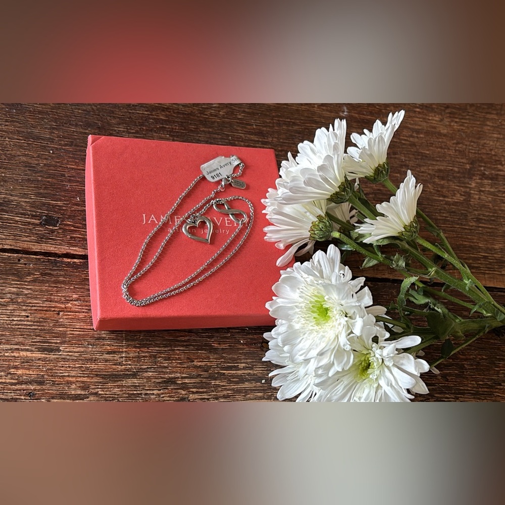 James Avery Sterling Silver Heart Necklace FIRM